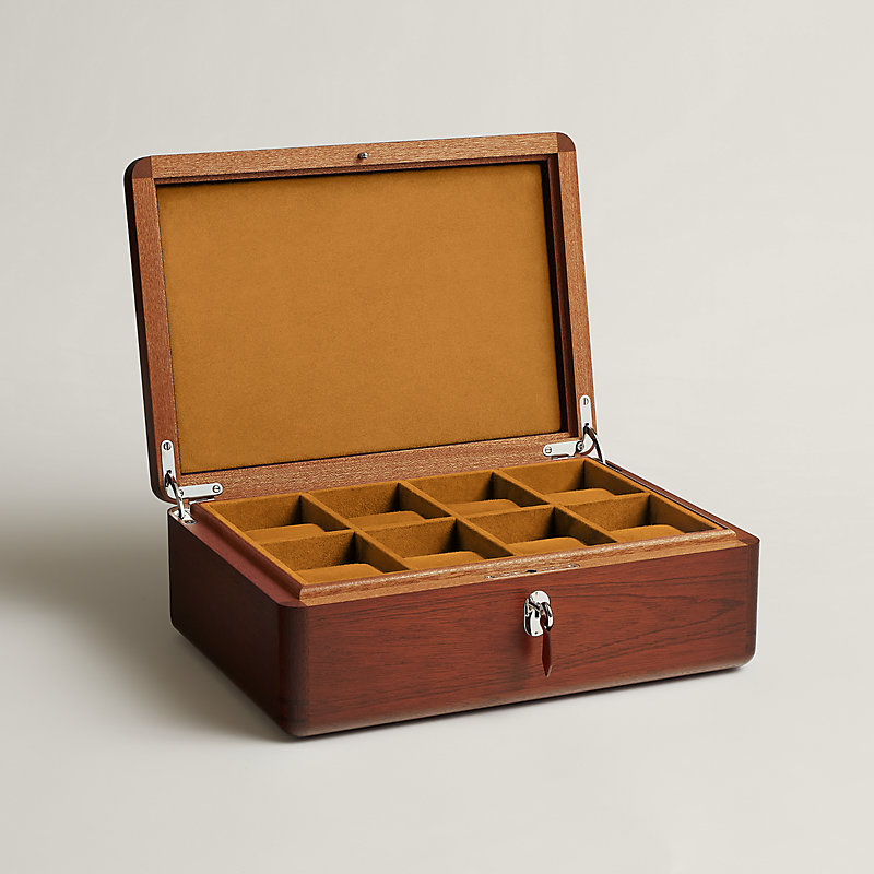 Casaque H en Dedale Lezard watch box | Hermès USA